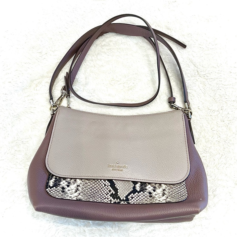 KATE SPADE | Snakeskin Melody Shoulder Bag